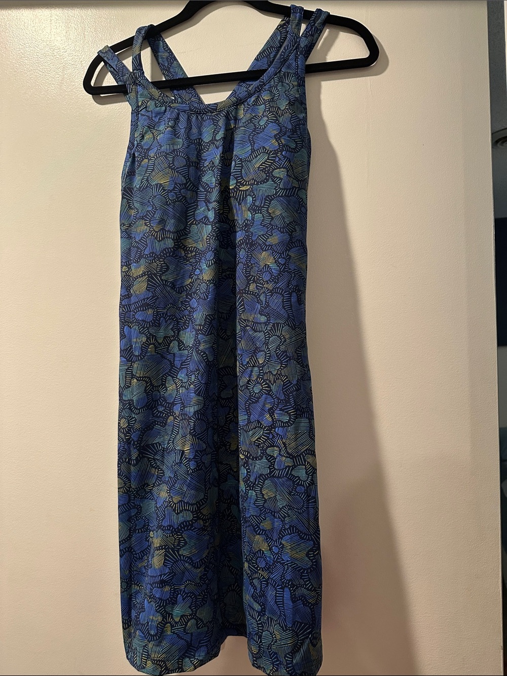 Title Nine Navy Blue Patterned Active Dress